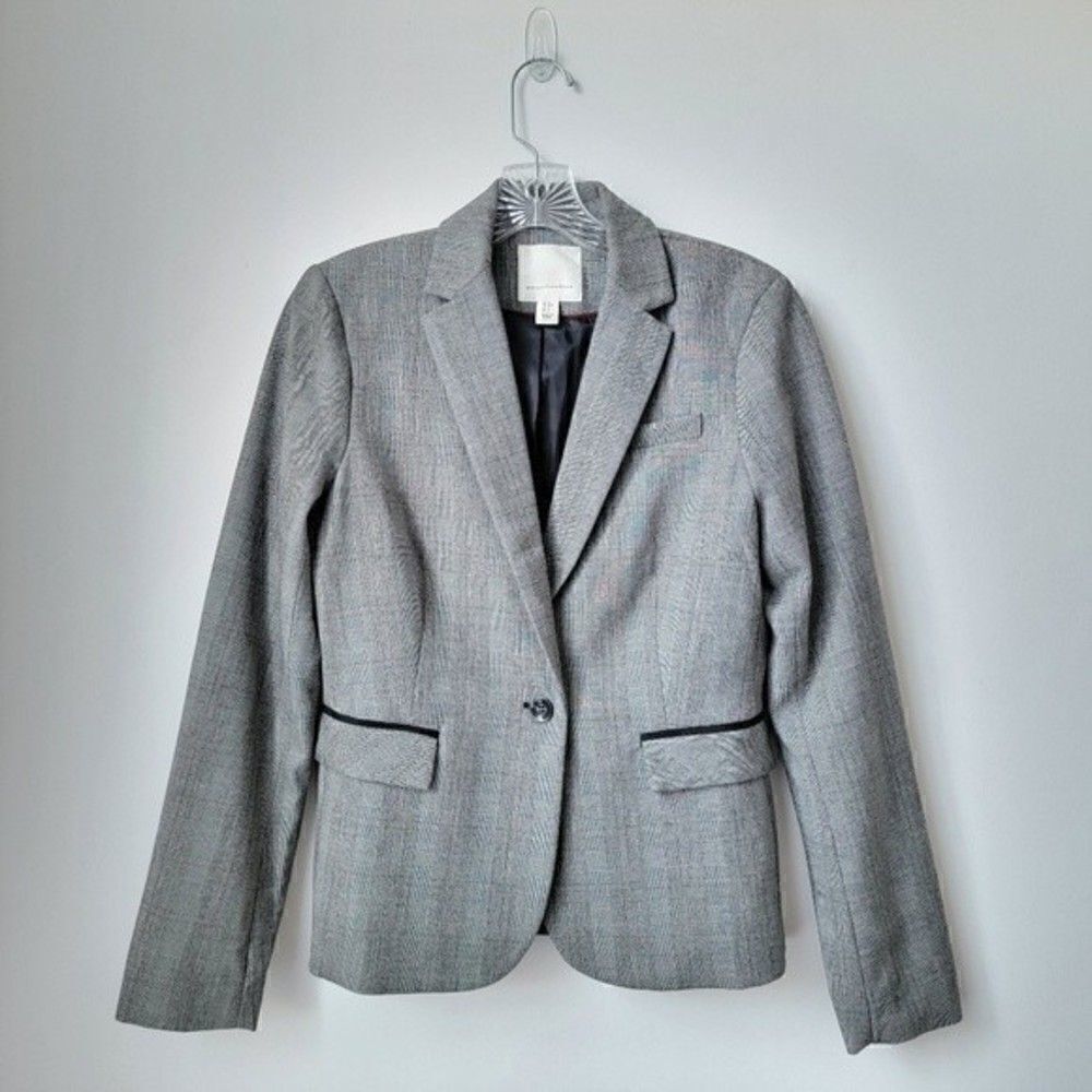 MERCER & Madison Black & White Houndstooth Blazer